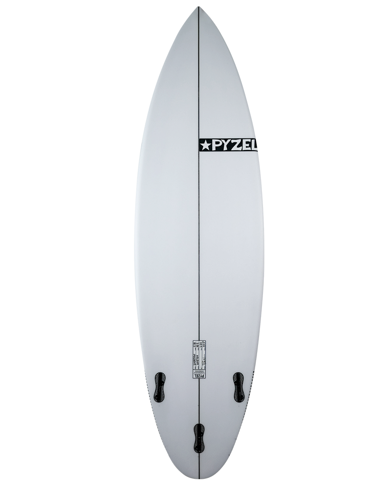 Pyzel Shadow surfboard ElectraLite Epoxy 5ft 11 FCS II - White